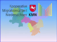 Logo der KMN mit Niedersachsen Karte