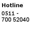 Hotline 0511 700 52040