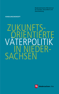 Titelseite der Broschüre "Zukunftsorientierte Väterpolitik in Niedersachsen"