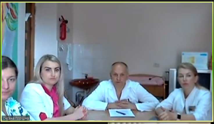 Ärzteteam einer Klinik in der Ukraine