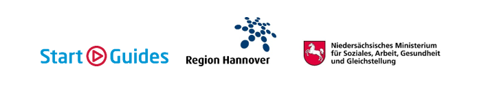 Logo MS und Start Guides und Region Hannover