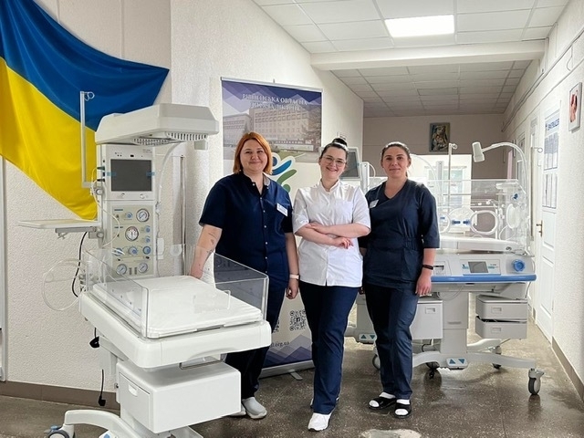 Gebietskinderkrankenhaus Rivne; neonatales Zentrum; Reanimationssysteme