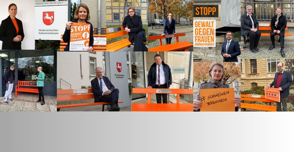 Die Landesregierung setzt ein Zeichen gegen Gewalt gegen Frauen