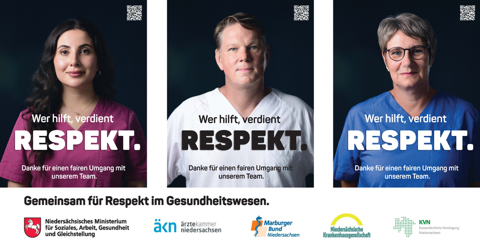 Wer hilft, verdient Respekt - Gemeinsam für Respekt im Gesundheitswesen